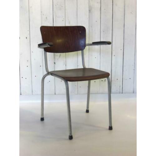 Vintage Industrieel Plywood stoelen