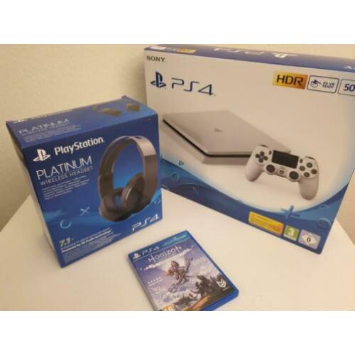 PS4 + PlayStation 7.1 3D PlatinumHeadset + Horizon Zero Dawn