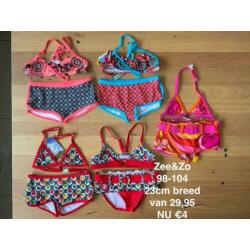 Bikini, badpak 98-104 van 29,95 NU €4 NIEUW laatste stuks