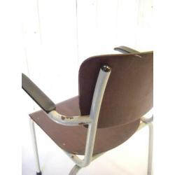 Vintage Industrieel Plywood stoelen