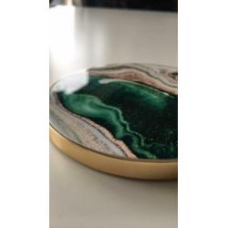 IDeal of Sweden Fashion QI Charger golden jade marble