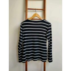 Gestreept Tommy Hilfiger shirt, blauw met wit,