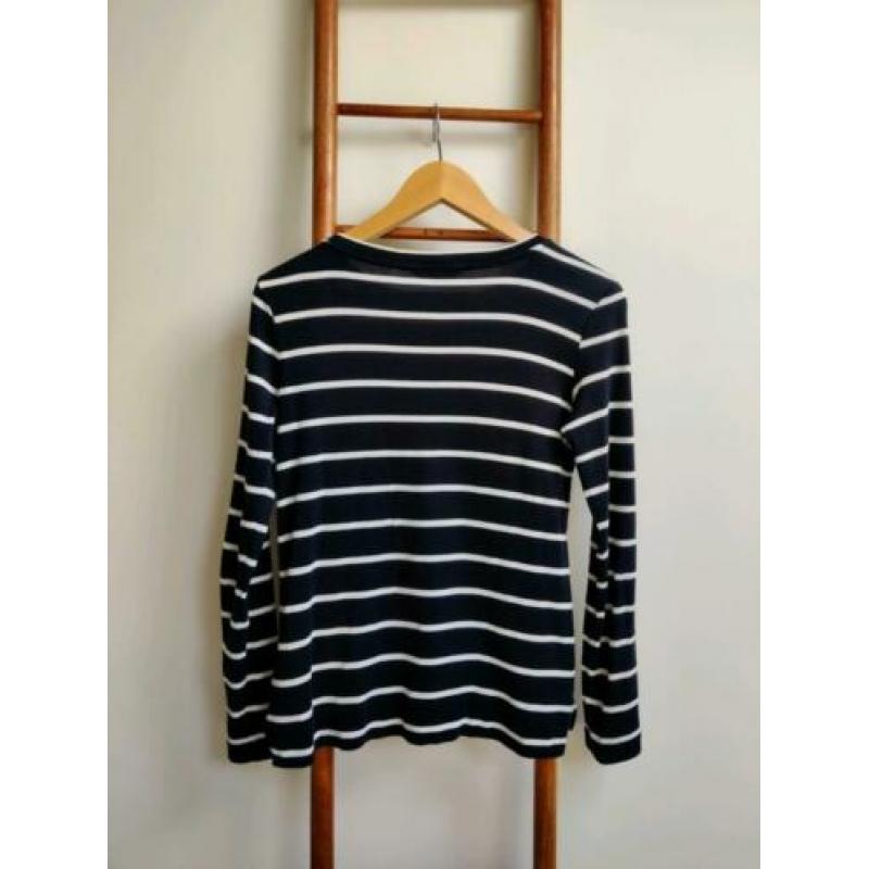 Gestreept Tommy Hilfiger shirt, blauw met wit,