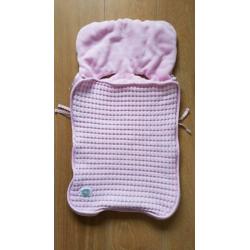 Jollein voetemzak maxi cosi roze wafel