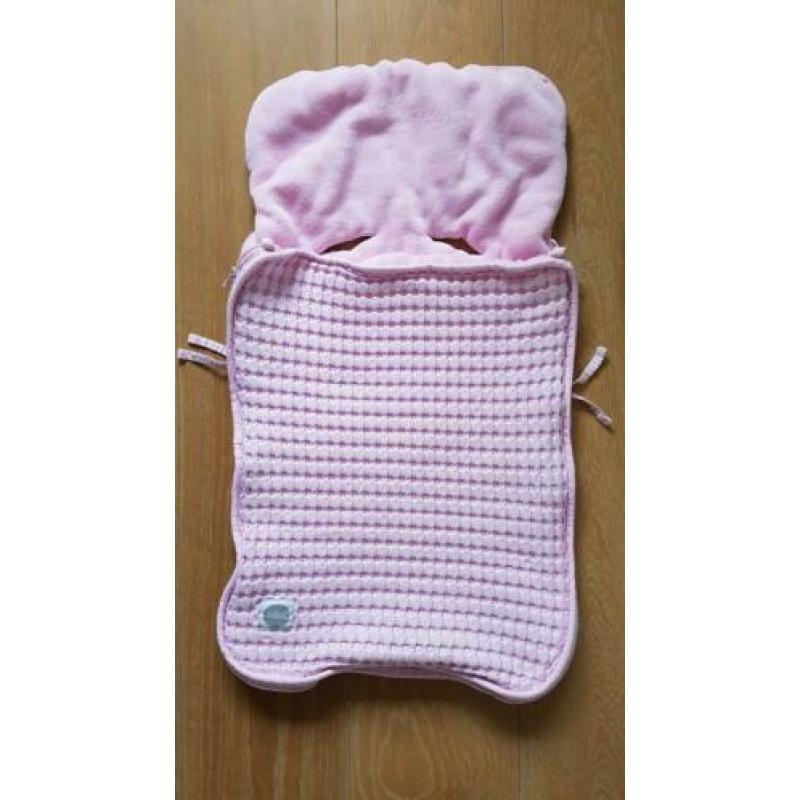 Jollein voetemzak maxi cosi roze wafel