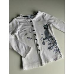 LOT & BINC | Schattig vestje Delfs blauw motief | Maat: 104