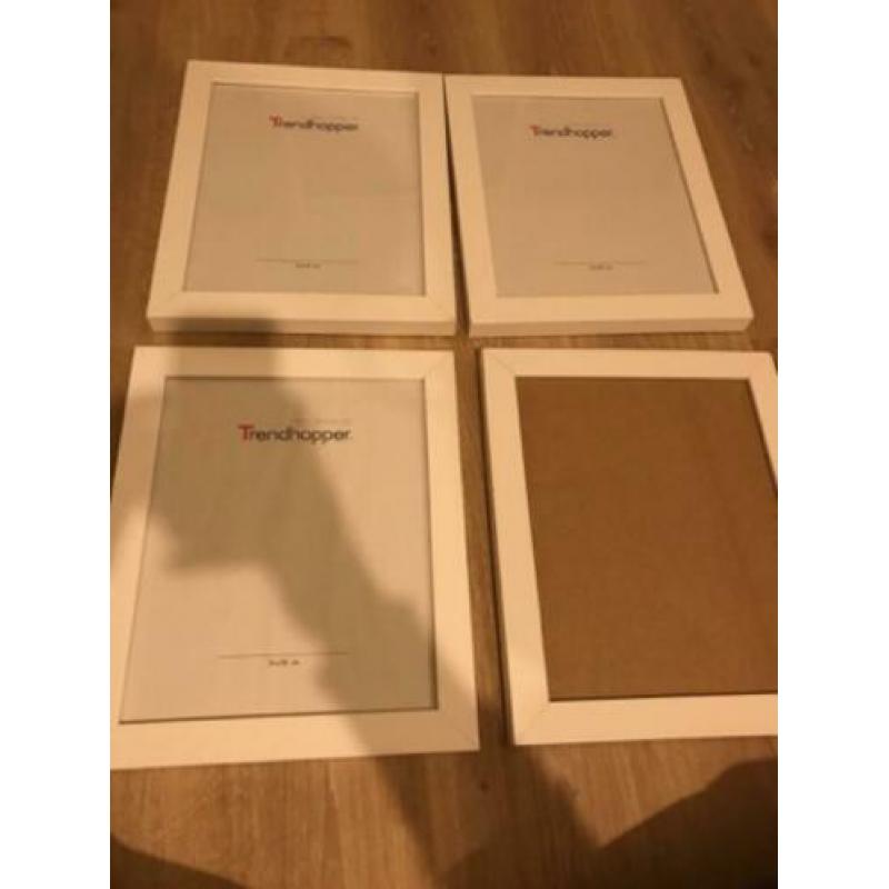 Trendhopper lijsten 4x wit