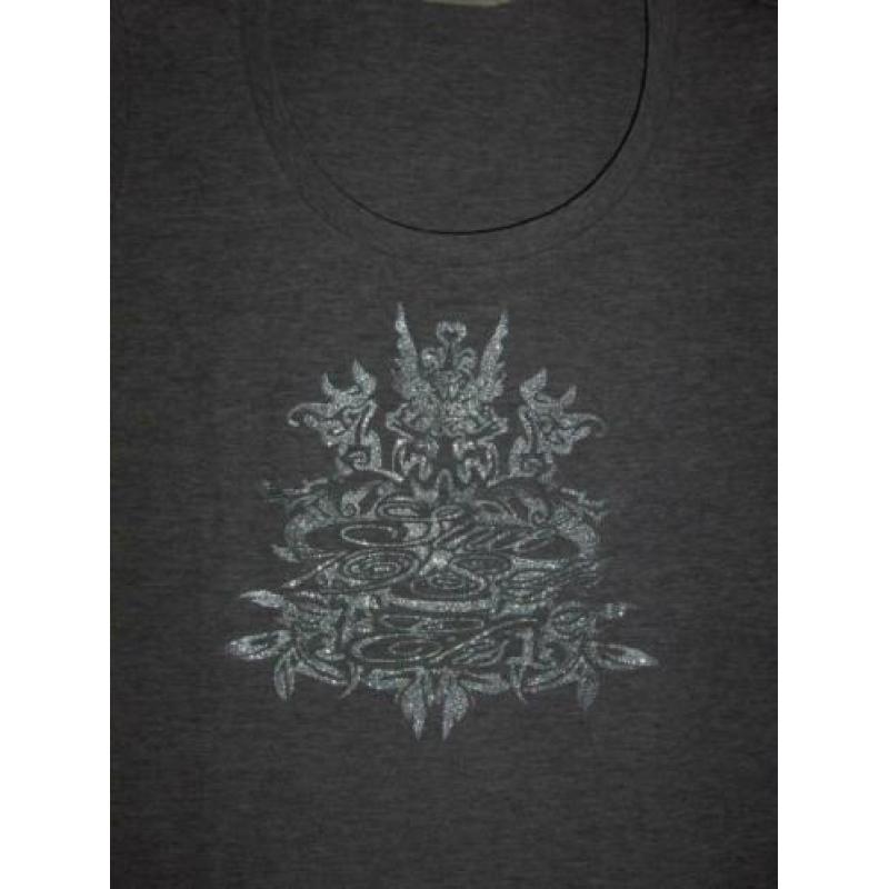 Lichtgrijs T-Shirt Opdruk Ekseption mt XS (922)