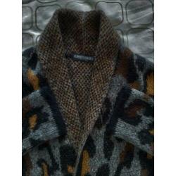 Vest - ROBERTO SARTO - zwart/grijs en bruin - Maat 42