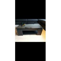 Houten werktafels, tv meubel en salontafel