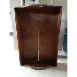 Landelijk houten dienblad. 63x44 x14