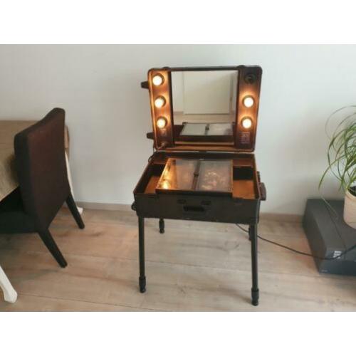 tk:Artiesten Make Up Koffer met Verlichting en Uitklapbaar