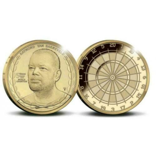 Raymond van Barneveld munt verguld goud