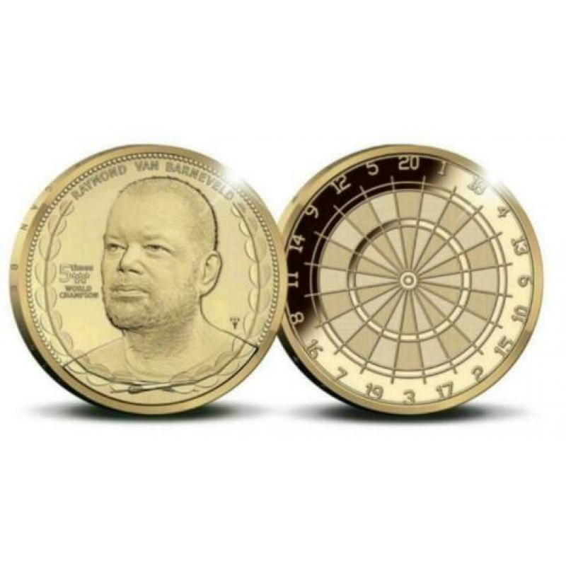 Raymond van Barneveld munt verguld goud