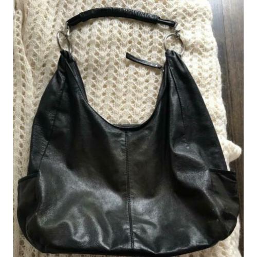 Leren tas Expresso zwart
