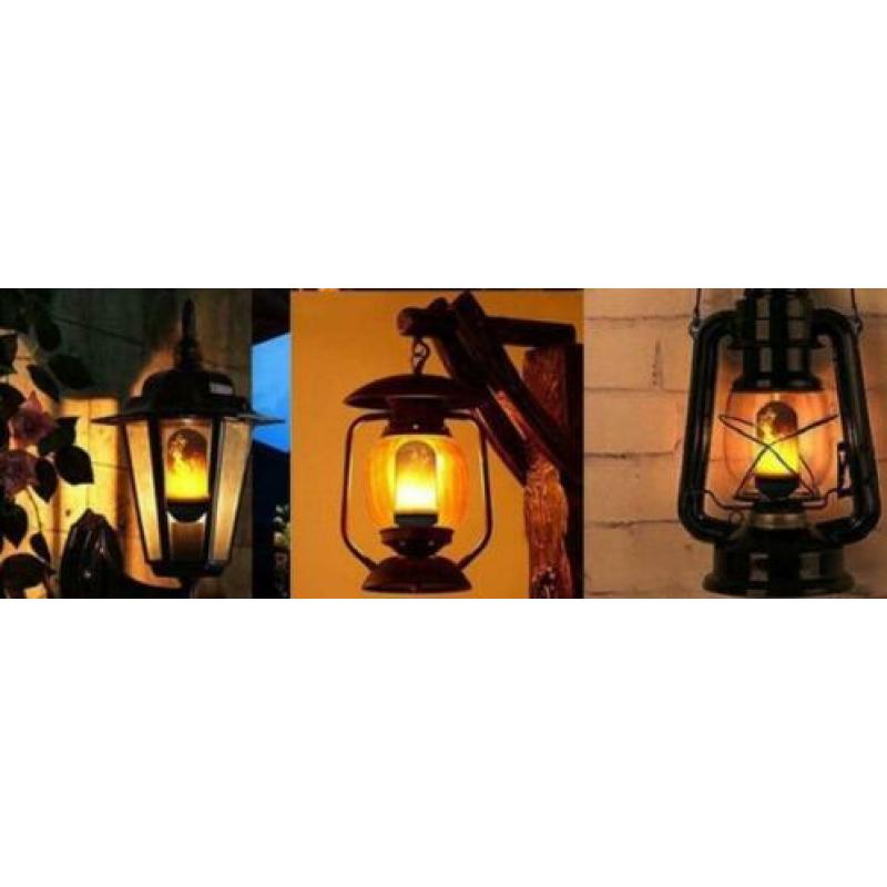 Klein model led vuurlamp (met net echt vuur) nr 6
