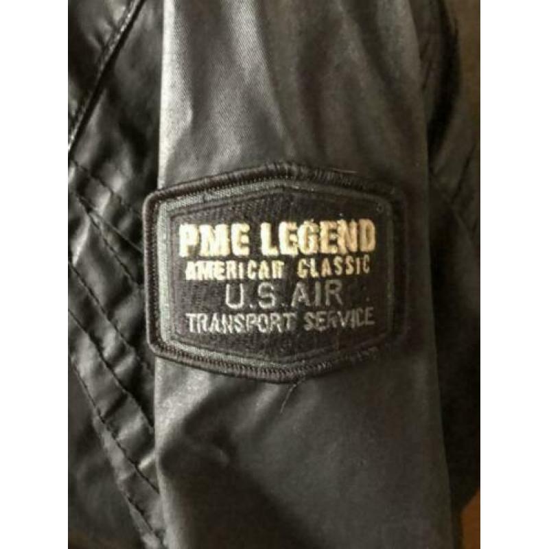 fantastisch mooie orginele zwarte pall mall jas maat XL PME
