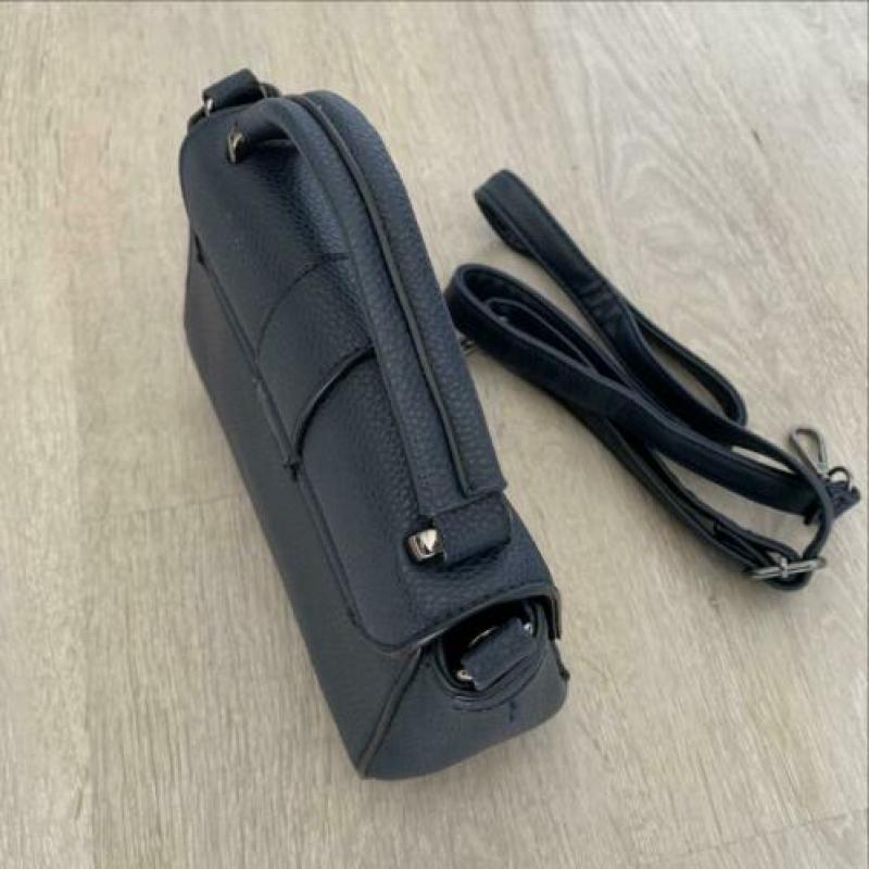 Donkerblauwe crossbody tas