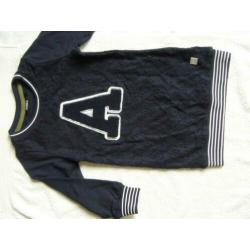 nieuw jurkje blauw kant donkerblauw girls meisje 92 jurk