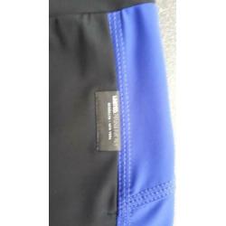 Penn & Ink broek travelstof zwart/paars