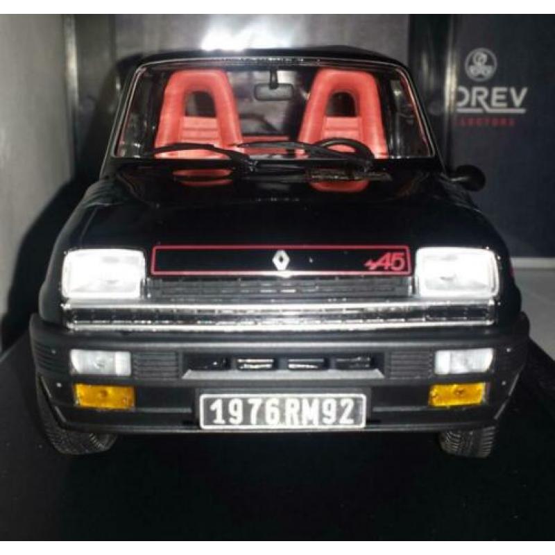 Norev schaal 1:18 Renault 5 Alpine bouwjaar 1976 zwart nieuw