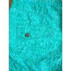 Groen blauwe korte broek maat 44 M&S mode NIEUW 100% katoen