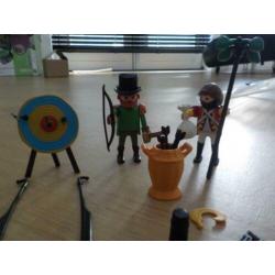 4 Playmobil poppetjes piraten + accessoires