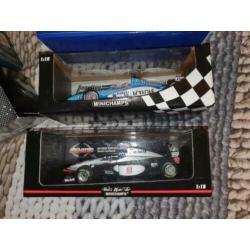 David Coulthard f1, 3 x 1.18 en 1 x 1.24 witte auto