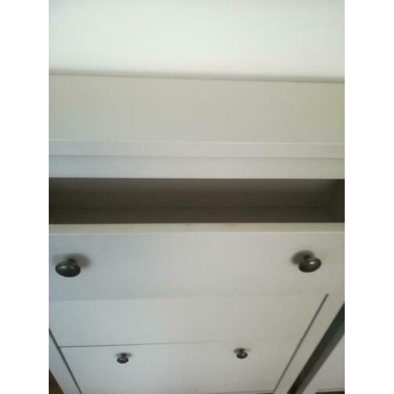 2 Schoenenkast ivoor wit