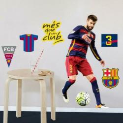 Iniesta muursticker, Voetbal muursticker nu 25% korting