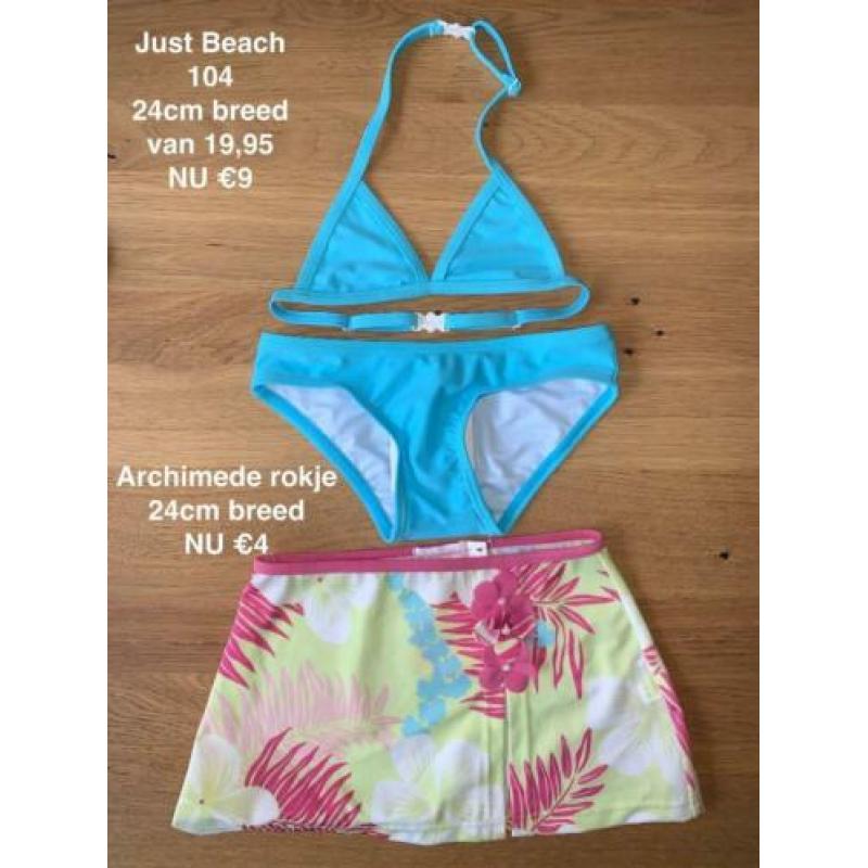 Bikini, badpak 98-104 van 29,95 NU €4 NIEUW laatste stuks