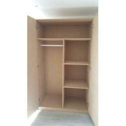 kledingkast geheel op maat gemaakt van mdf/steigerhout
