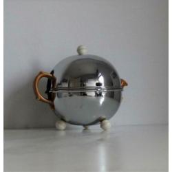 Vintage Waku theepot + RVS warmhouder