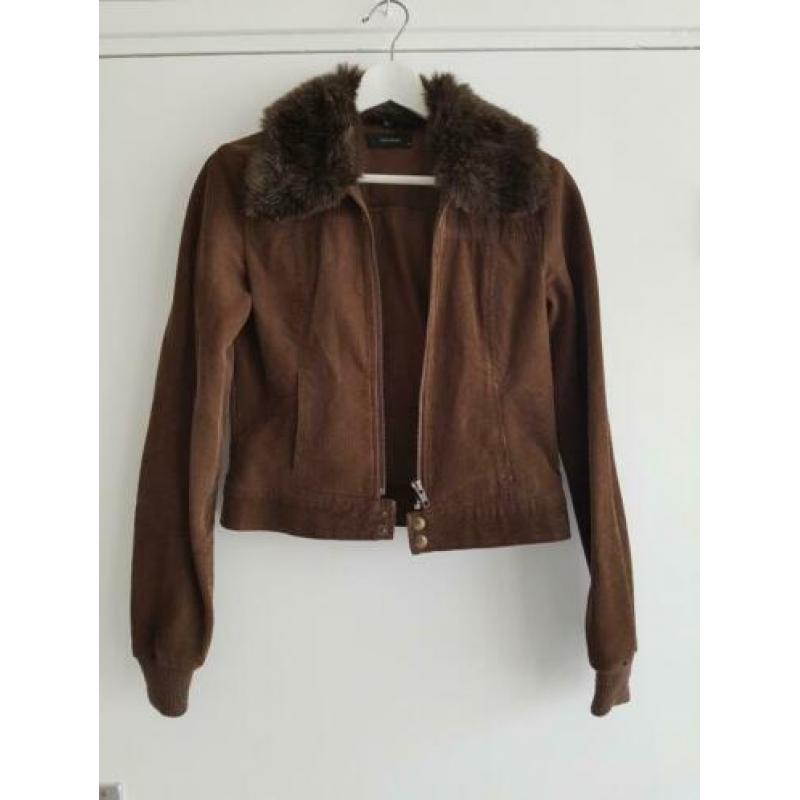 Bruin kort jack/jasje van vero moda maat 36