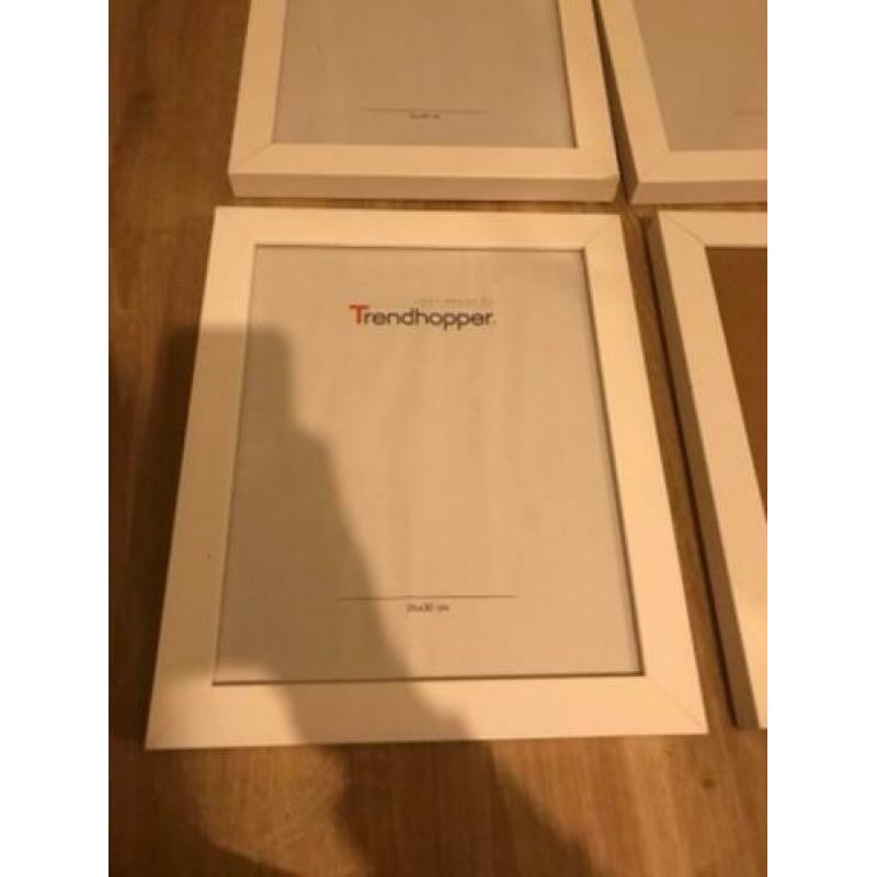 Trendhopper lijsten 4x wit