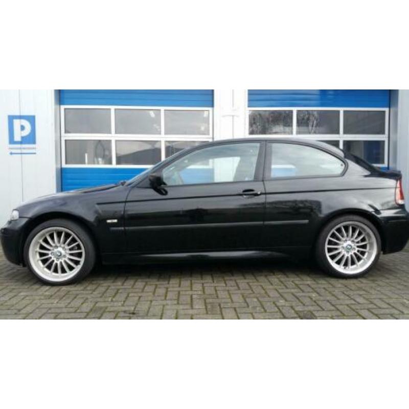 BMW 3-Serie 2.0 TD 318 Compact 2003 Zwart M-pakket-17''