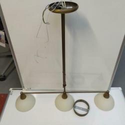 Hanglamp - Steinhauer - met 3 glazen kappen