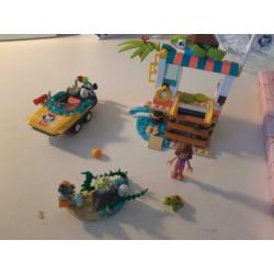 Lego schildpadden reddingsactie, zgan, compleet met boekje