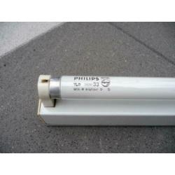 Enkelvoudige TL-Balk kompleet met buis lang 1200 mm