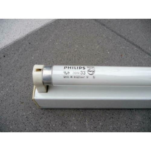 Enkelvoudige TL-Balk kompleet met buis lang 1200 mm