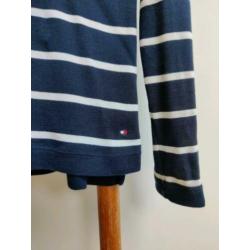 Gestreept Tommy Hilfiger shirt, blauw met wit,