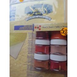 SALE: Sandy art folie met zand setje met 50% korting