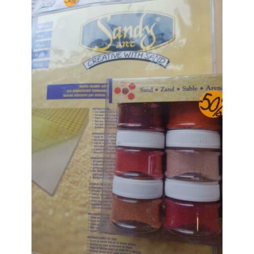 SALE: Sandy art folie met zand setje met 50% korting