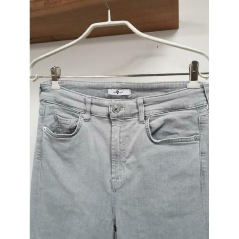 Jeans 7 for all mankind lichtgrijs maat 29 stretch