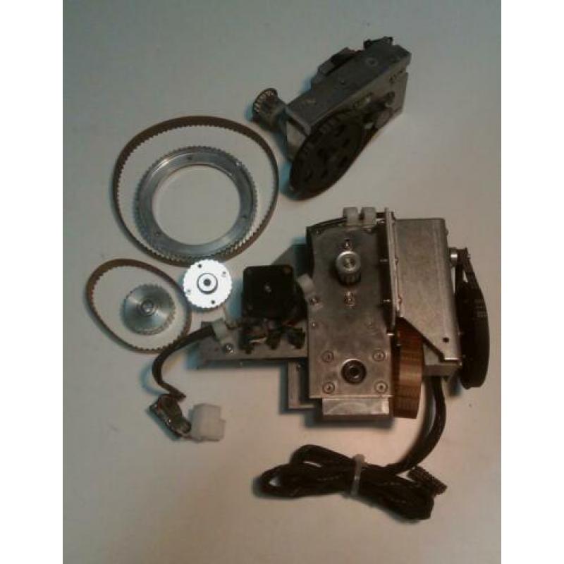 3X stappenmotor met overbrengingen