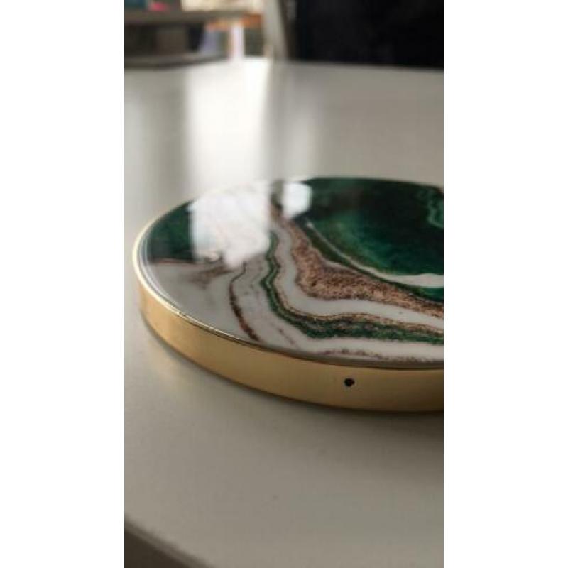IDeal of Sweden Fashion QI Charger golden jade marble