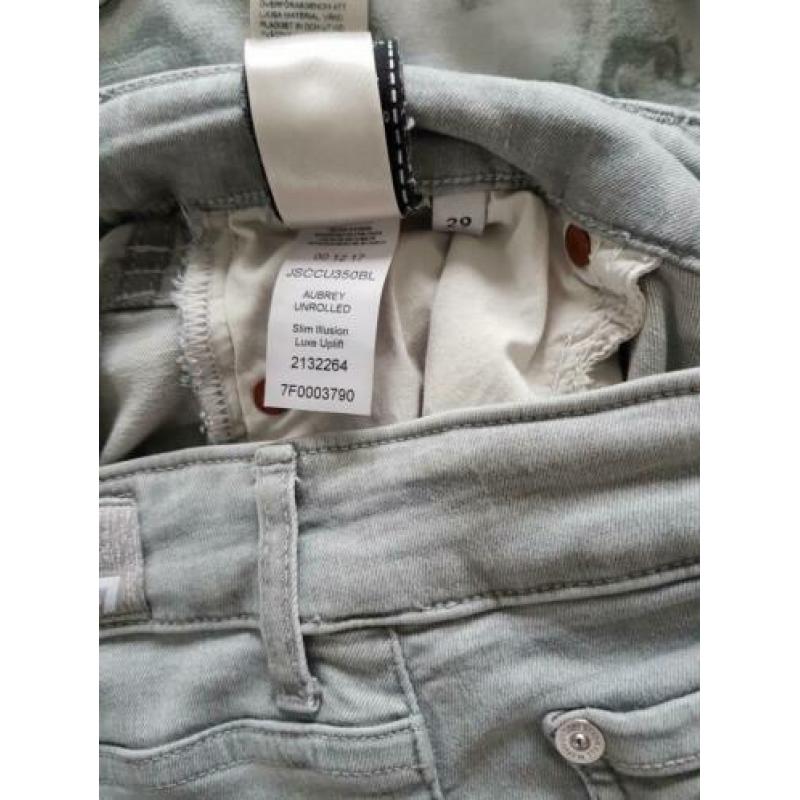Jeans 7 for all mankind lichtgrijs maat 29 stretch