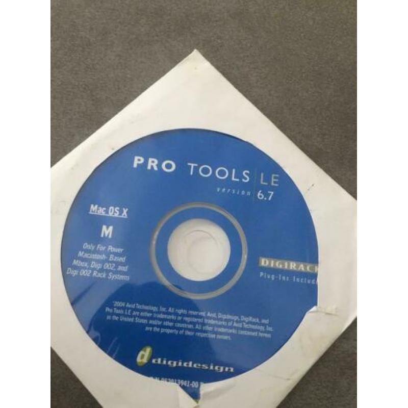 MBOX Digidesign inclusief PROTOOLS LE 6.7 OSX