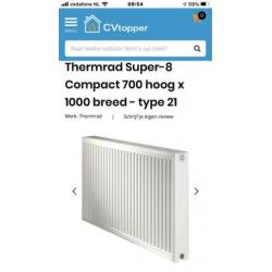 Thermrad T21 compact radiator NIEUW verwarming 70 X 1000