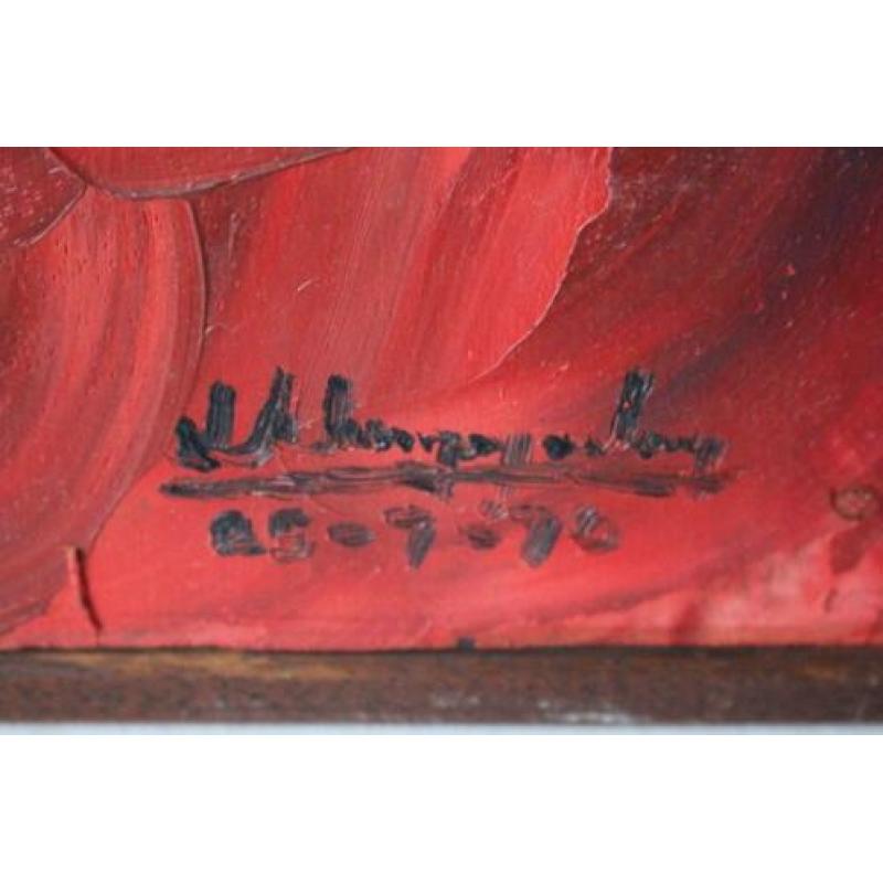 Jacobus Kloppenburg, 1930 olieverf op board uit 1970. Gered!